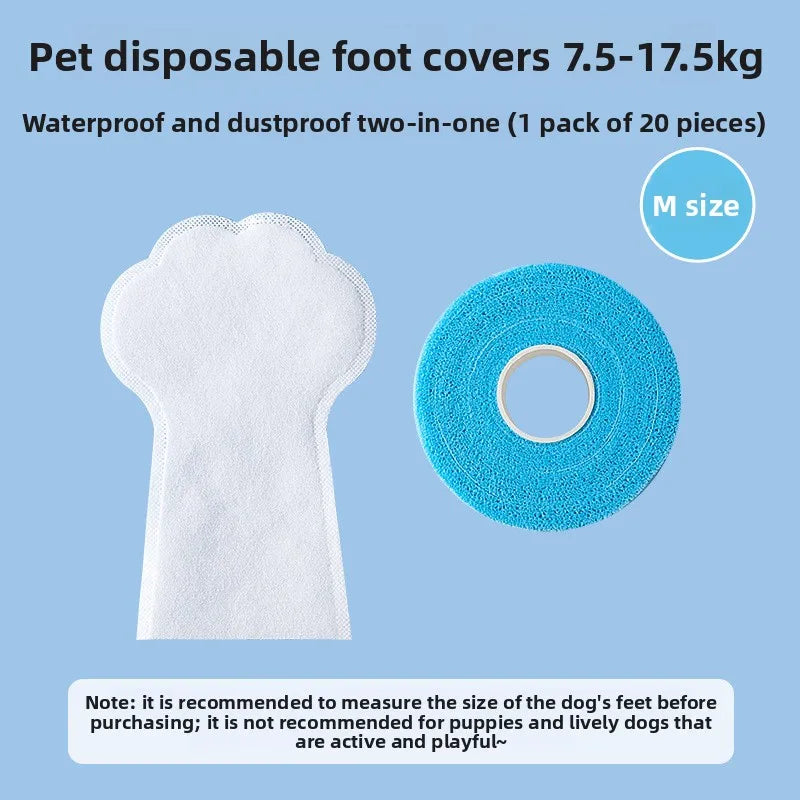 Cubiertas Desechables para Patas de Perro – 20 Piezas