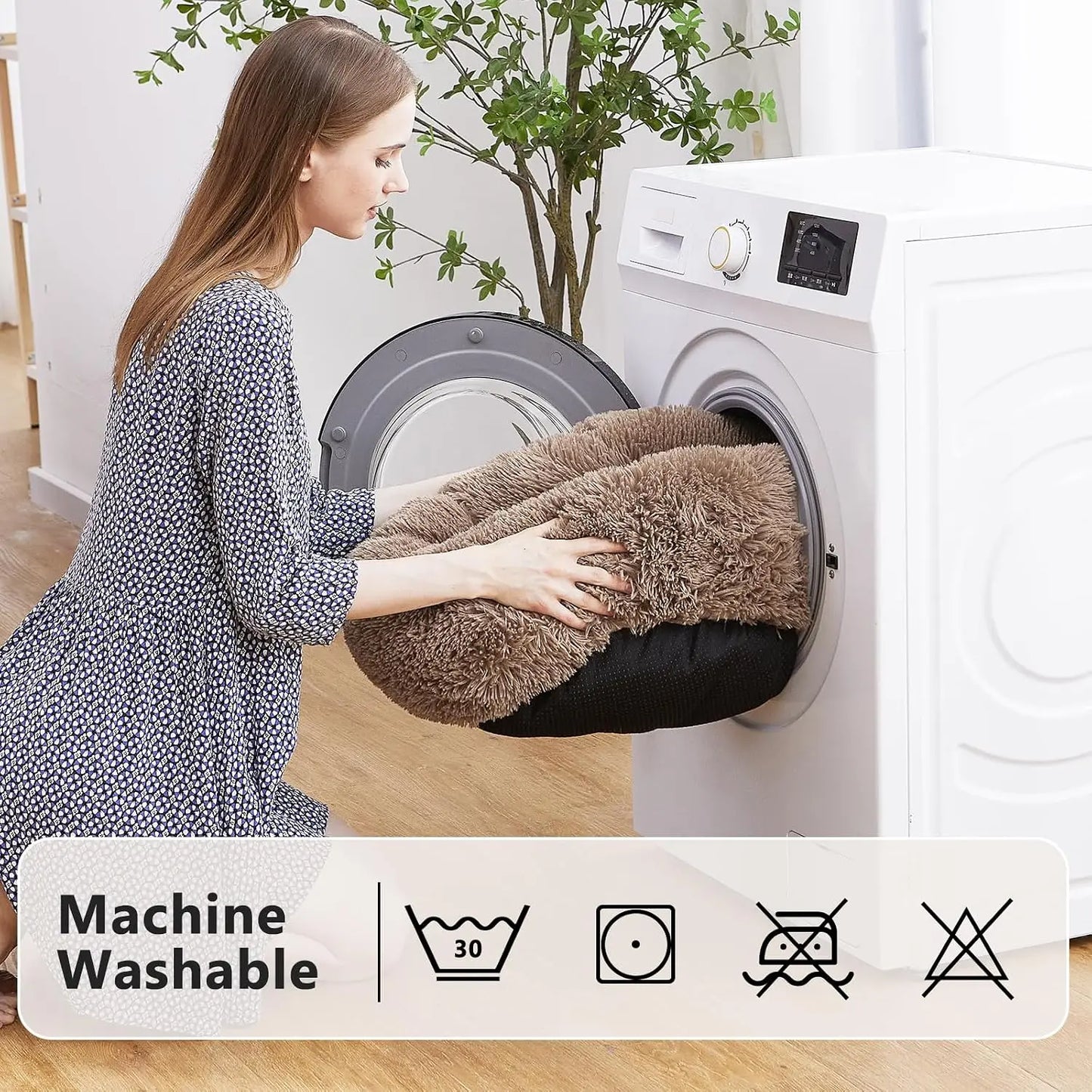 Cama Redonda Relajante para Mascotas