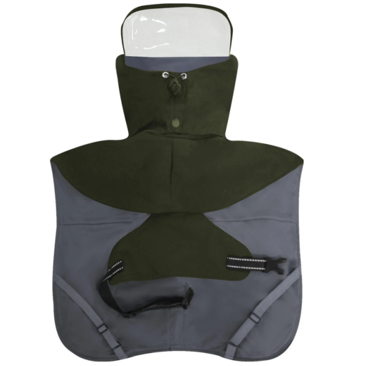 Chubasquero de Doble Capa con Capucha Desmontable para Perro