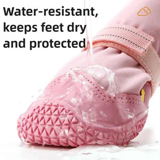 Botas Altas de Invierno para Perro con Interior Suave – 4 Piezas