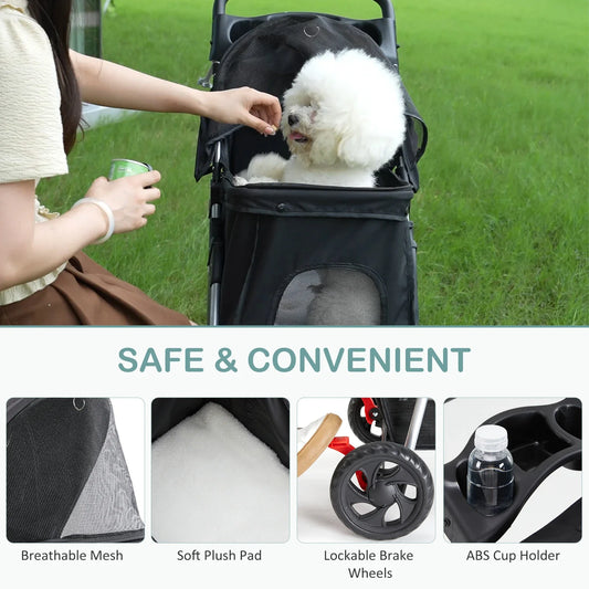 Carriola Plegable Premium para Perros