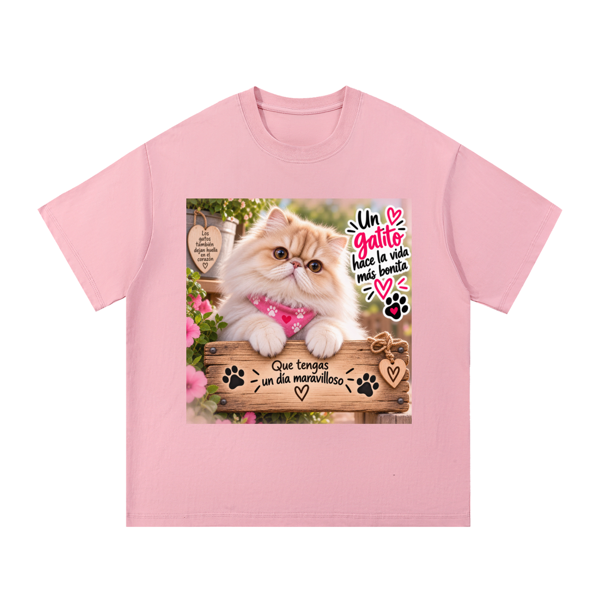 Camiseta 100% Algodón para Amantes de los Gatos – Diseño Original