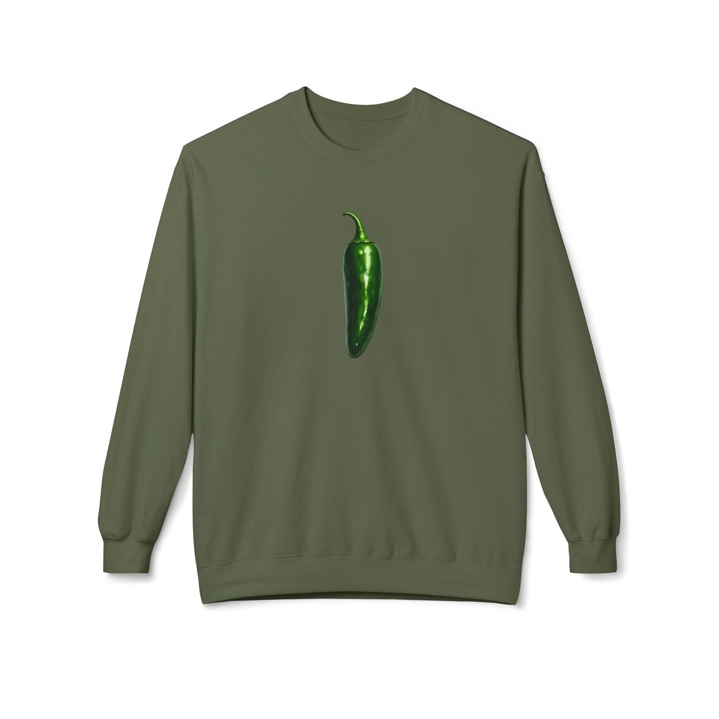 Jalapeño 🌶️Crewneck sweatshirt — Front & Back Graphic (Market Fresh)