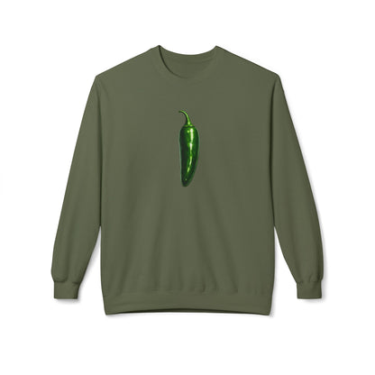 Jalapeño 🌶️Crewneck sweatshirt — Front & Back Graphic (Market Fresh)