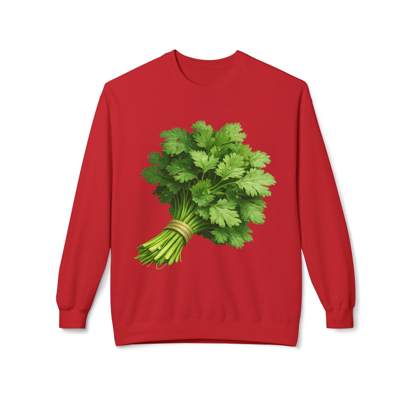 Cilantro Crewneck Sweatshirt — Front Graphic | Market Fresh Collection