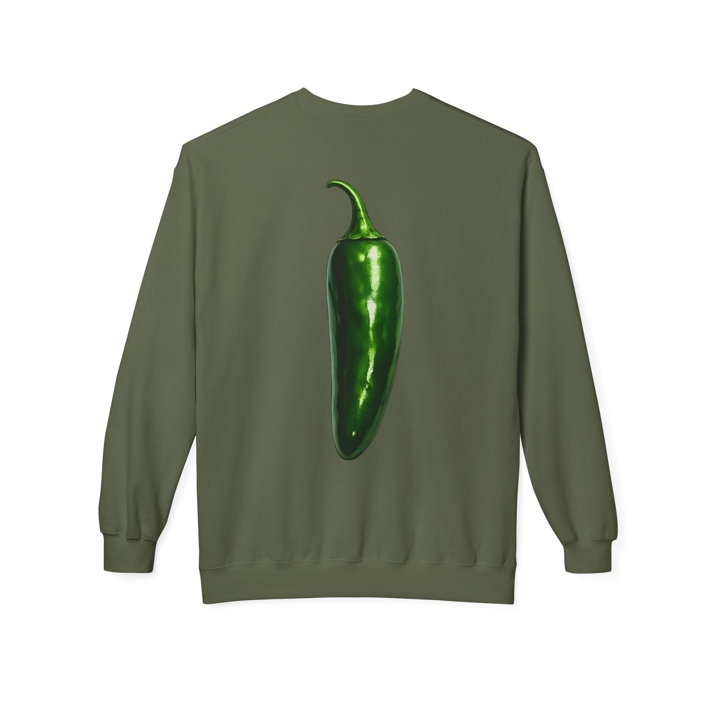 Jalapeño 🌶️Crewneck sweatshirt — Front & Back Graphic (Market Fresh)