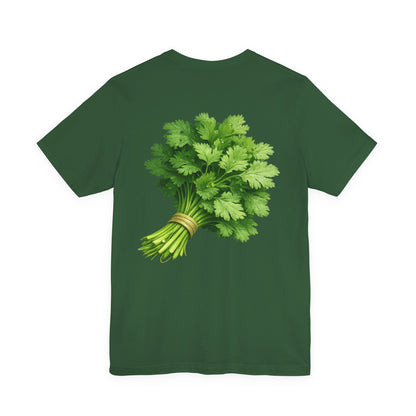 Cilantro Graphic T-Shirt — Front & Back Print | Market Fresh Collection