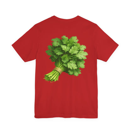 Cilantro Graphic T-Shirt — Front & Back Print | Market Fresh Collection
