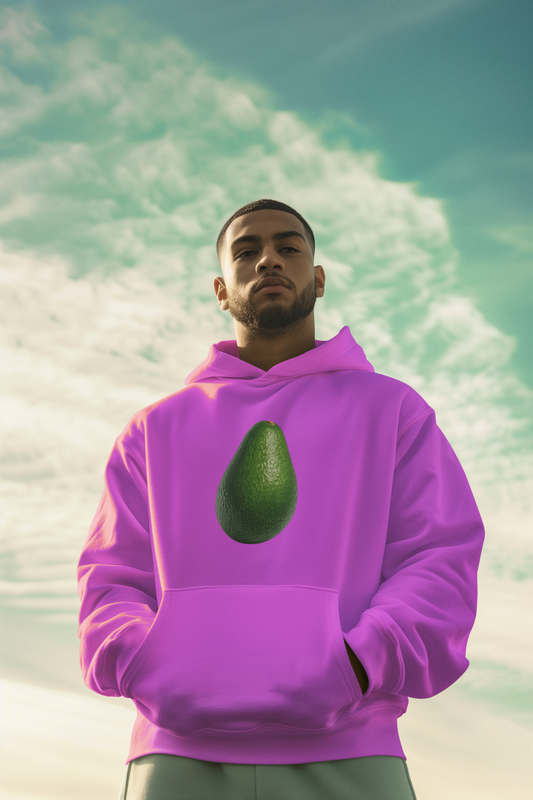 Avocado Graphic Hoodie — Front Print | Market Fresh Collection