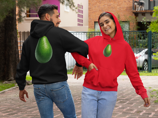 Avocado Graphic Hoodie — Front and Back Print | Market Fresh Collection