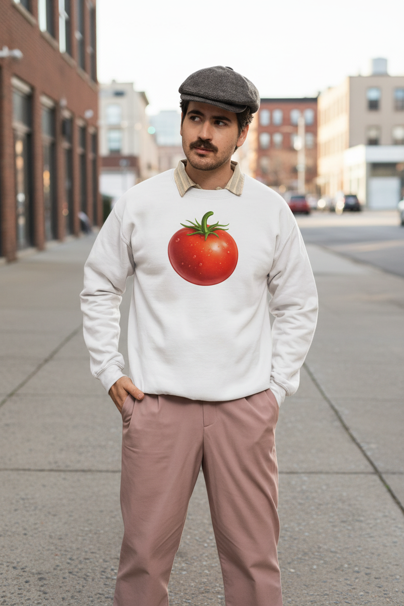🍅Tomato Crewneck Sweatshirt — Front Graphic | Market Fresh Collection