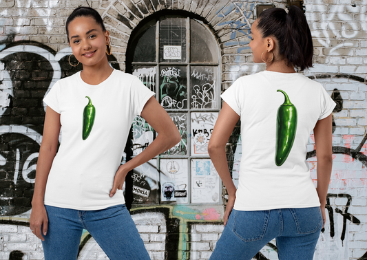 Serrano chili Graphic T-Shirt — Front & Back Print | Market Fresh Collection