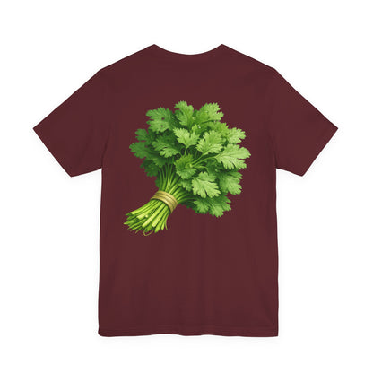 Cilantro Graphic T-Shirt — Front & Back Print | Market Fresh Collection