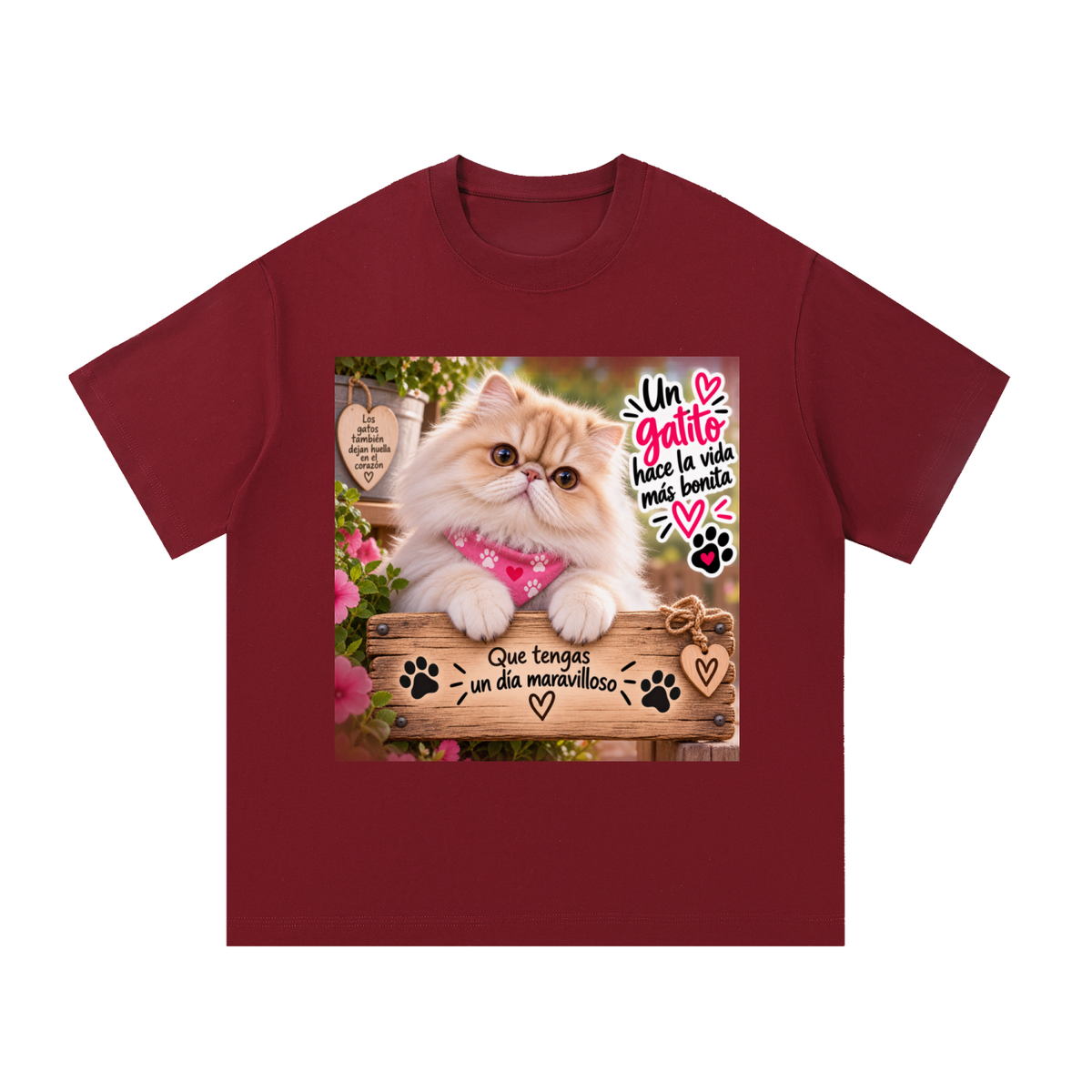 Camiseta 100% Algodón para Amantes de los Gatos – Diseño Original