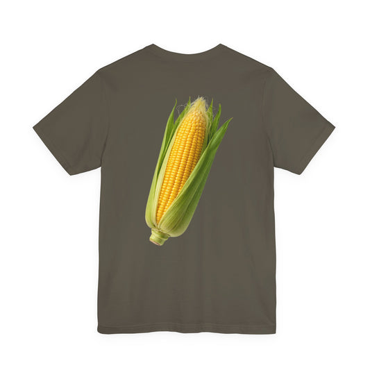 Corn Graphic T-Shirt — Front & Back Print | Market Fresh Collection