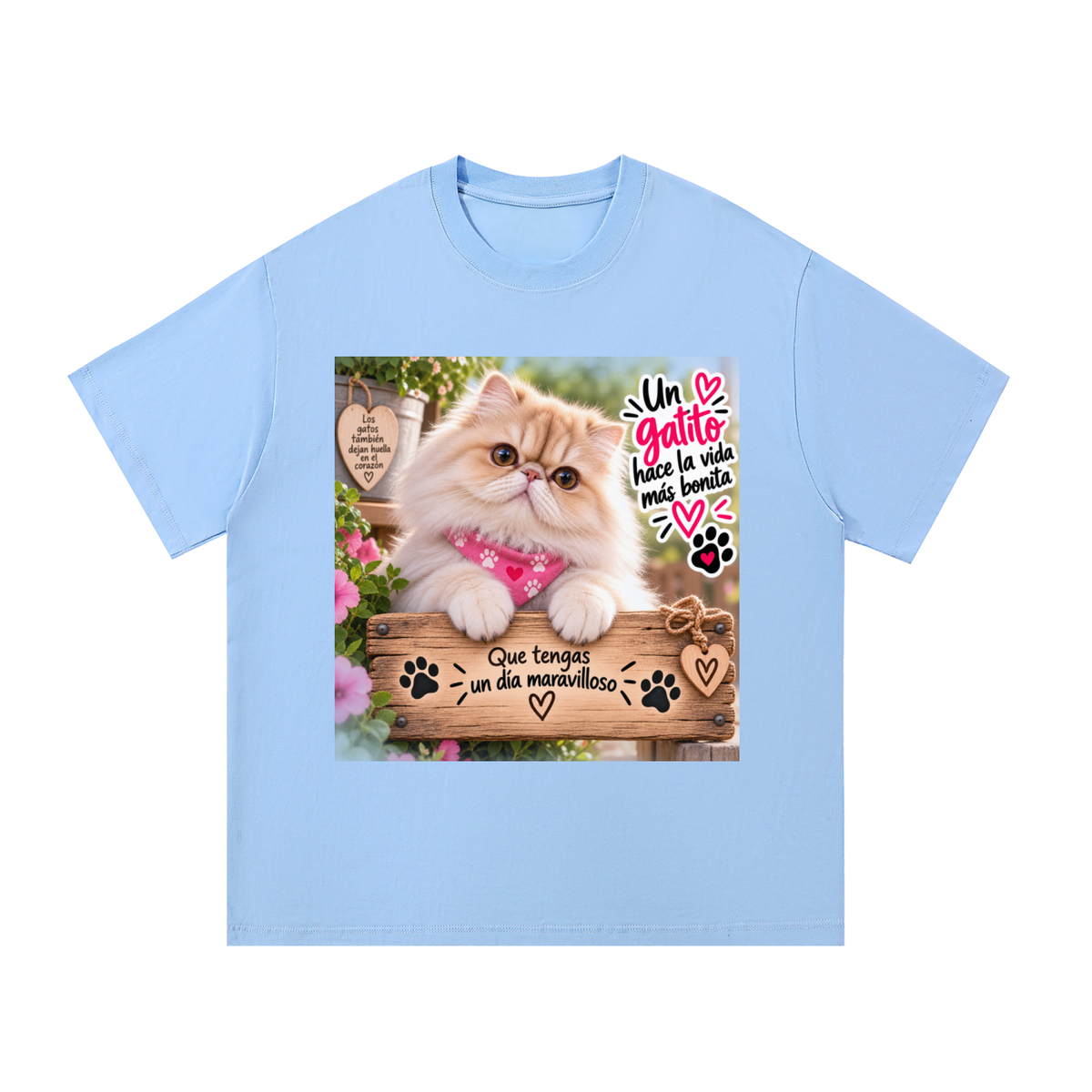 Camiseta 100% Algodón para Amantes de los Gatos – Diseño Original