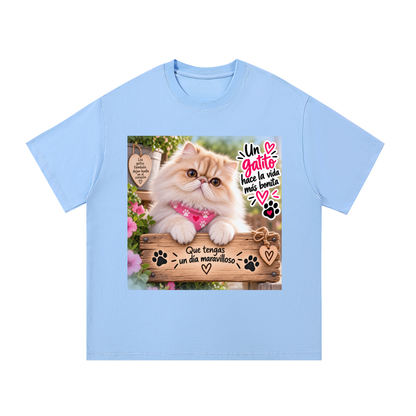 Camiseta 100% Algodón para Amantes de los Gatos – Diseño Original