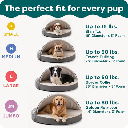 Cama Ortopédica Tipo Cueva para Mascotas