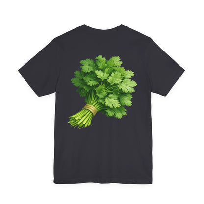 Cilantro Graphic T-Shirt — Front & Back Print | Market Fresh Collection
