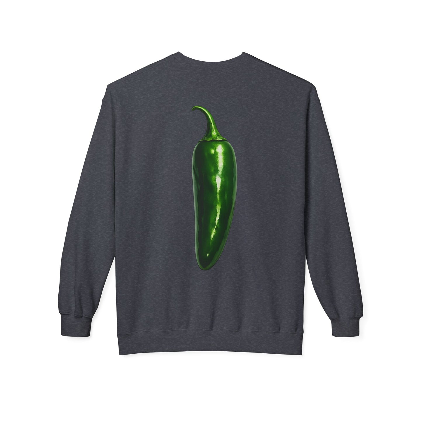 Jalapeño 🌶️Crewneck sweatshirt — Front & Back Graphic (Market Fresh)