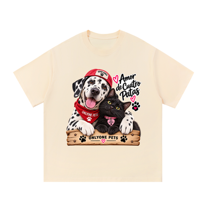 Camiseta 100% Algodón “Amor de Cuatro Patas” – OnlyOne Pets