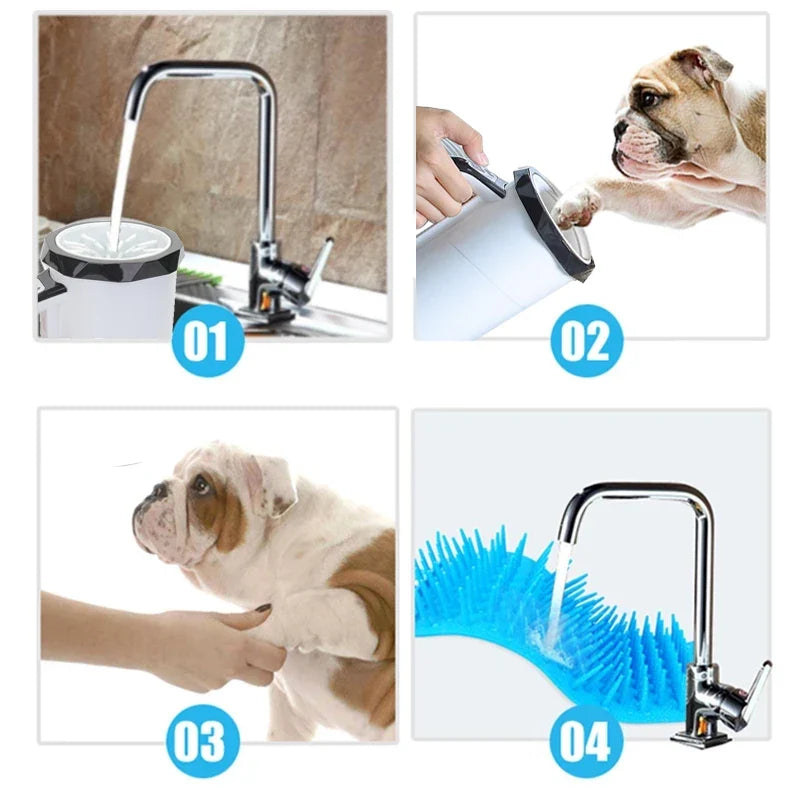 Limpia Patas Eléctrico para Mascotas