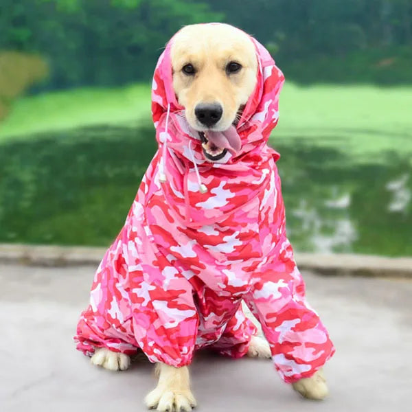 Chubasquero de Cuerpo Completo para Perro con Capucha