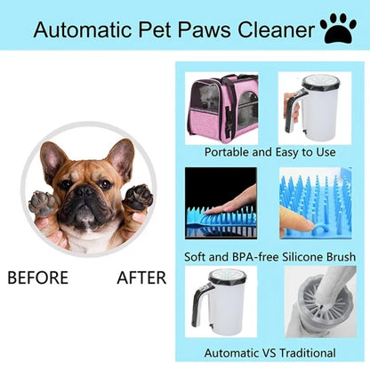 Limpia Patas Eléctrico para Mascotas