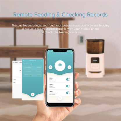 Alimentador Inteligente con temporizador y control por aplicación para Mascotas