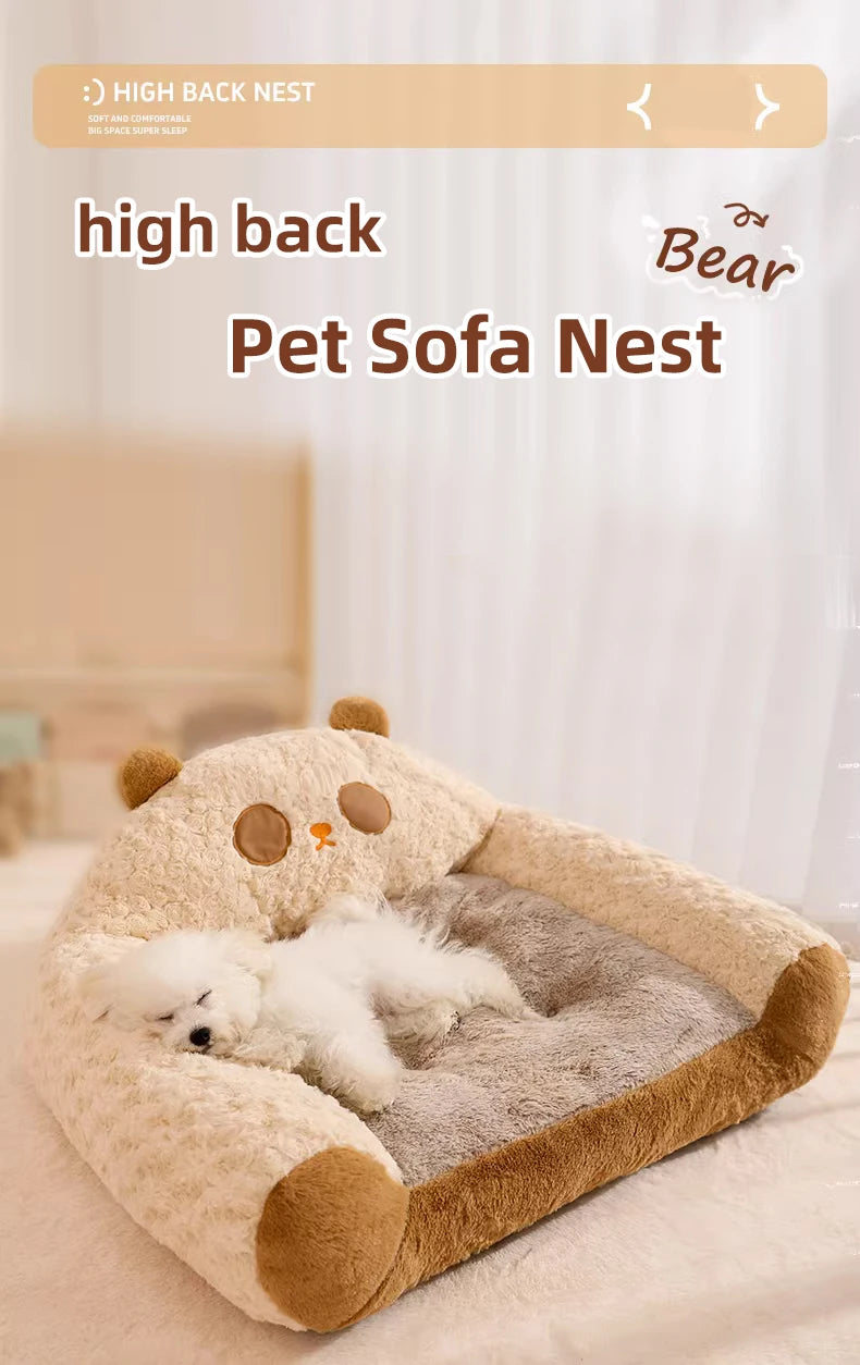 Sofá de Felpa HOOPET para Mascotas | Cama Cálida y Suave