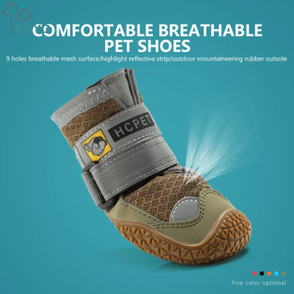 Botas Reflectantes Antideslizantes para Perro – 4 Piezas