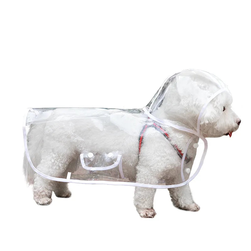 Chubasquero Transparente Ligero para Perro