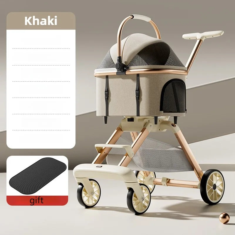 Cochecito Plegable para Perros y Gatos
