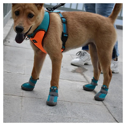 Botas de Malla para Perro con Suela Antideslizante y Detalles Reflectantes