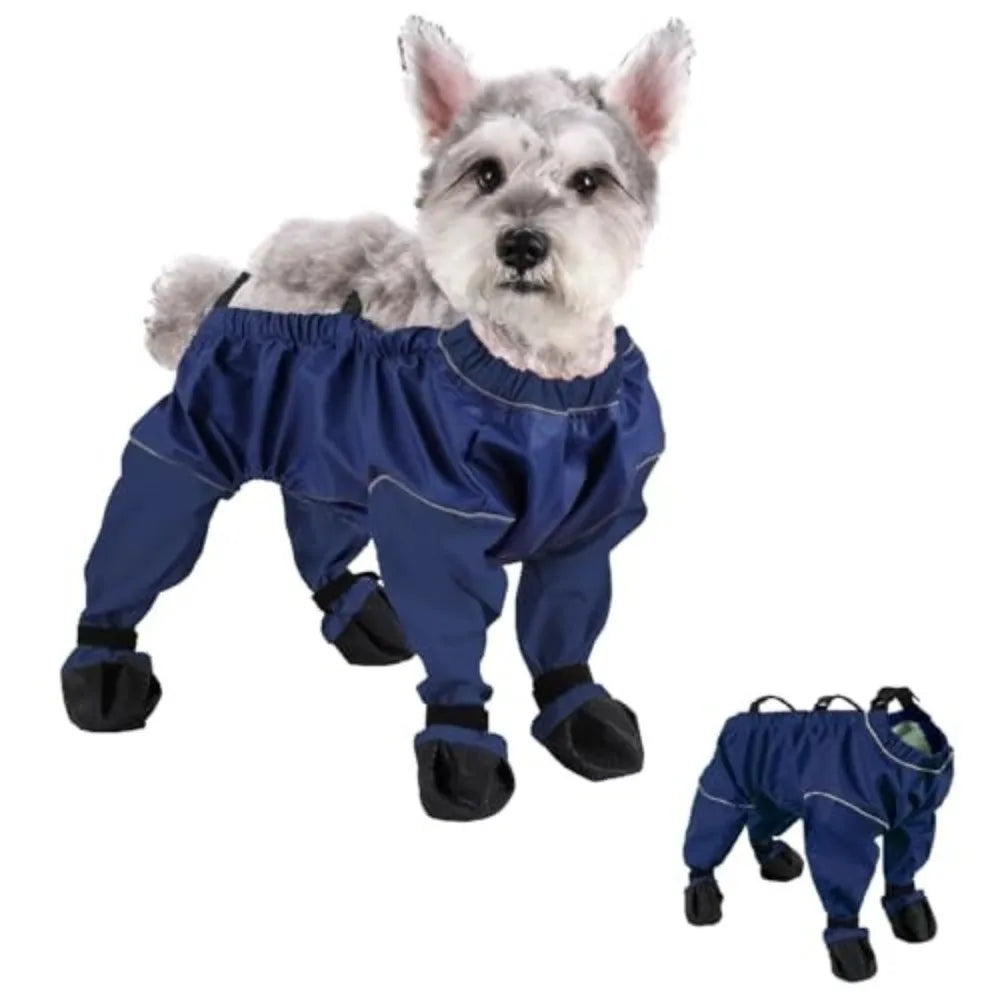 Chubasquero Mono Protector para Perro con Botines Integrados