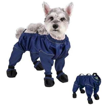 Chubasquero Mono Protector para Perro con Botines Integrados