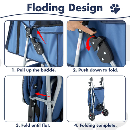 Carriola Plegable Premium para Perros