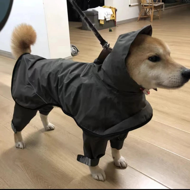 Chubasquero de Cuerpo Completo para Perros Medianos y Grandes