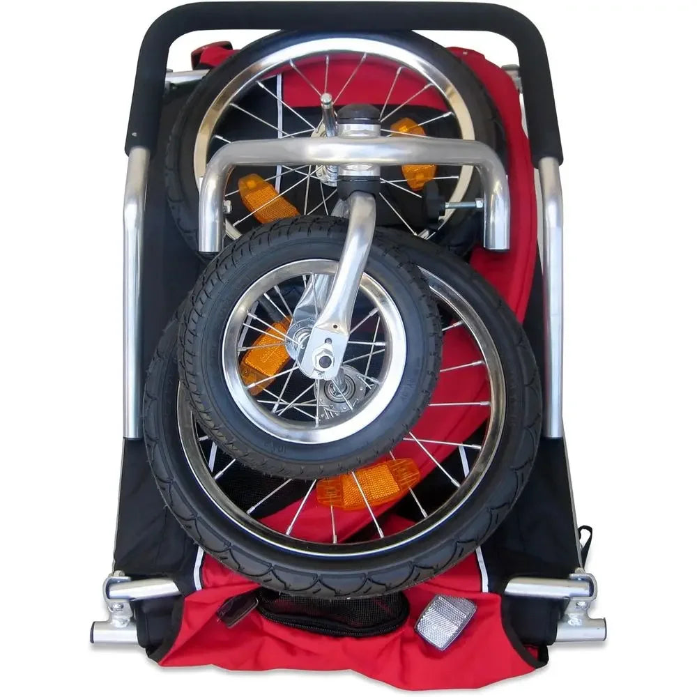 Carrito y remolque para bicicleta con suspensión, para perros máximo 40 libras