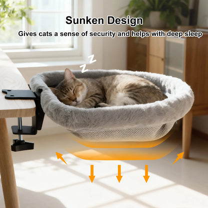 Cama de Escritorio para Gatos Plegable – Espacio Cómodo y Ahorra Espacio