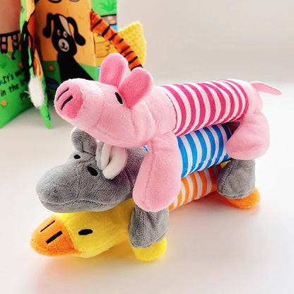 Juguete de Peluche para Perros con Chirrido, Juguete para Masticar y Buscar
