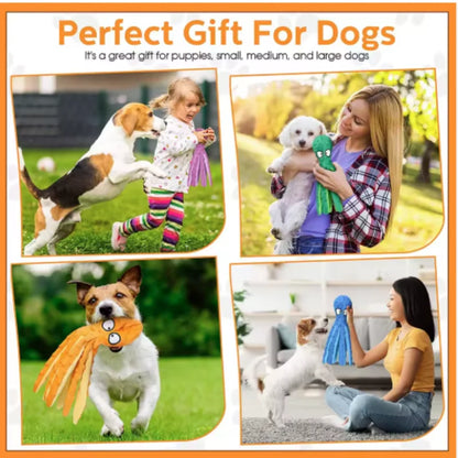 Juguete de Peluche para Perros con Chirrido, Juguete para Masticar y Buscar