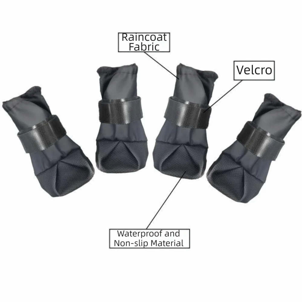 Botas Altas Antideslizantes para Perro – 4 Piezas