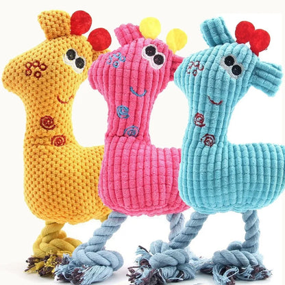 Juguete de Peluche para Perros con Chirrido, Juguete para Masticar y Buscar