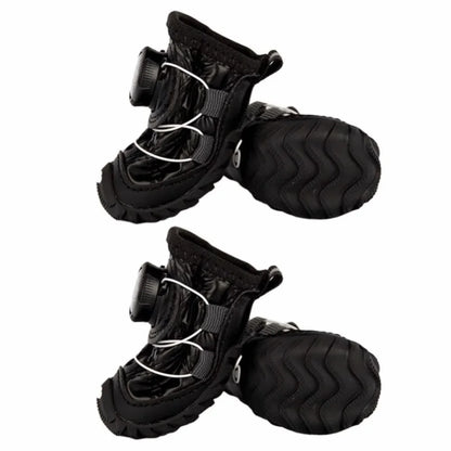 Botas para Perro con Ajuste de Perilla y Forro Suave – 4 Piezas