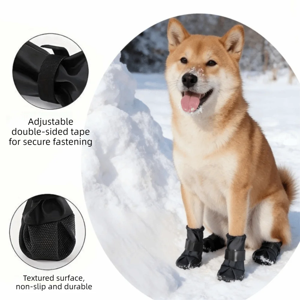 Botas Altas Antideslizantes para Perro – 4 Piezas