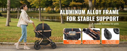 Cochecito Plegable para Perros de hasta 66 lb