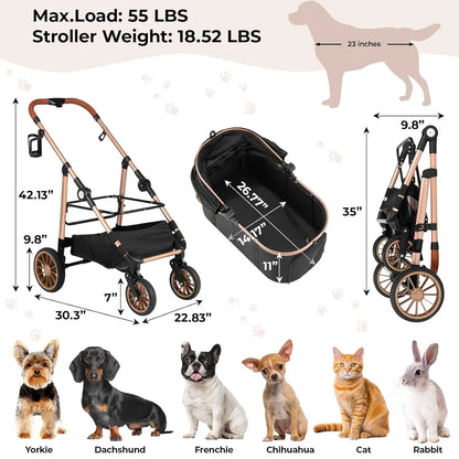 Carriola de Lujo para Mascotas