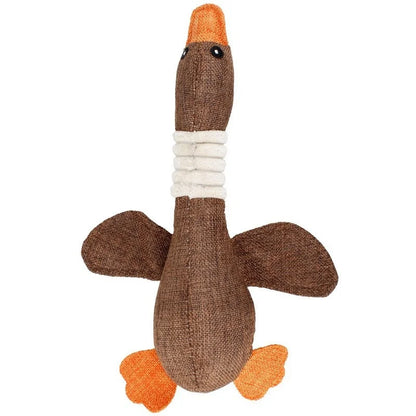 Juguete de Peluche Chirriante para Perro – Diseño de Hueso con Animalito