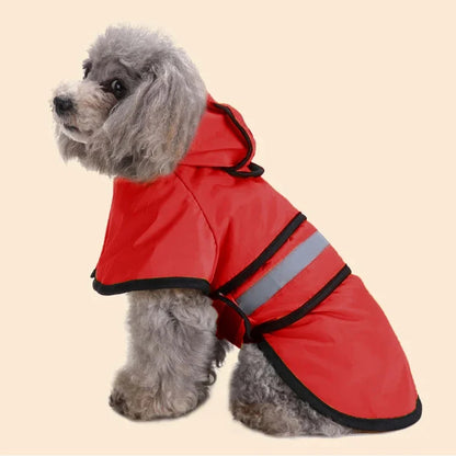 Chubasquero Reflectante con Capucha para Perro